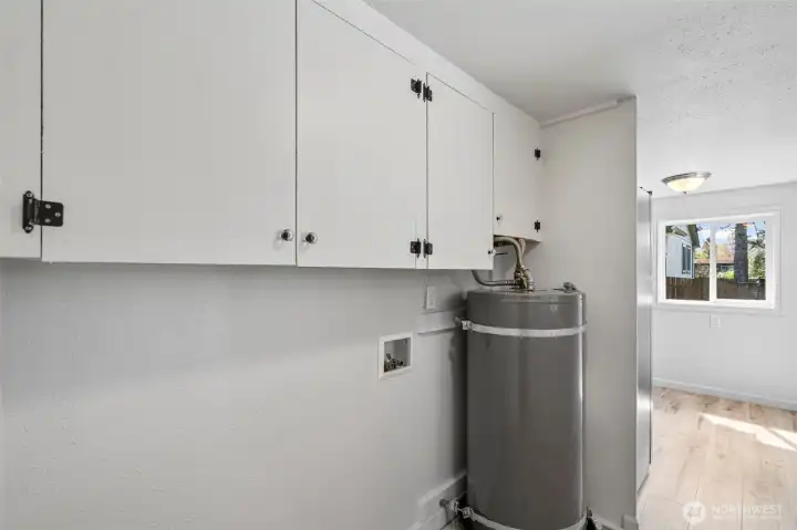 newer electric water heater.