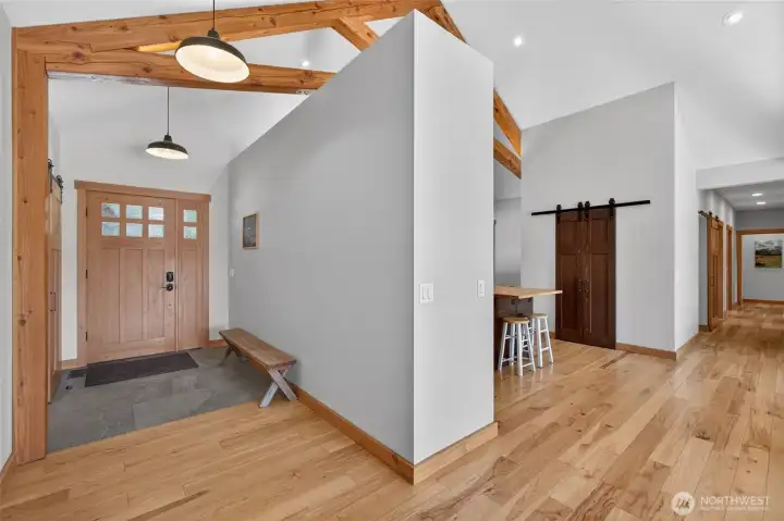 Entrance to the main. home