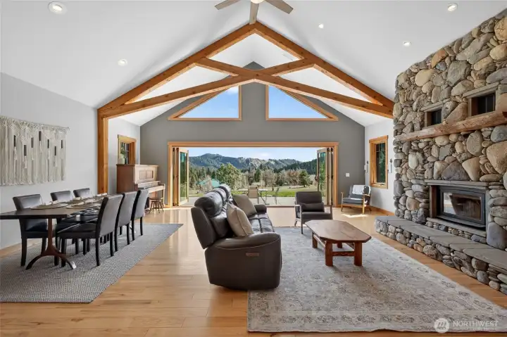 Main great room and dining area