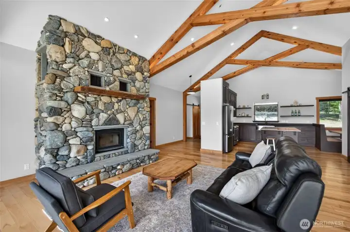 Main home great room open to kitchen