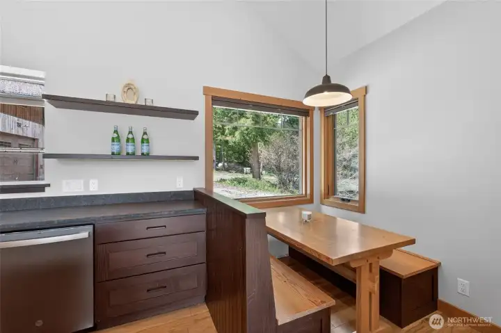 Cozy eat-in kitchen nook