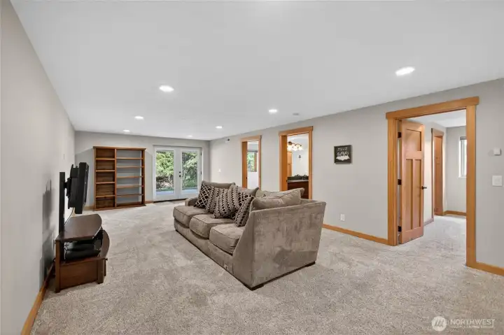 Lower-level family room