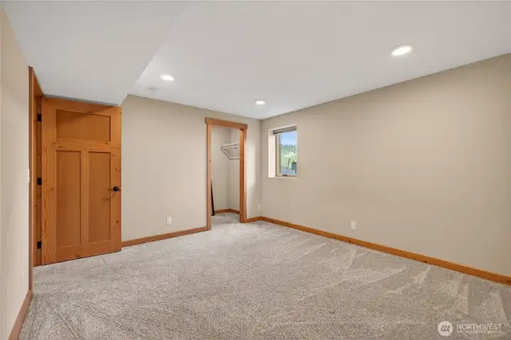 Lower level bedroom