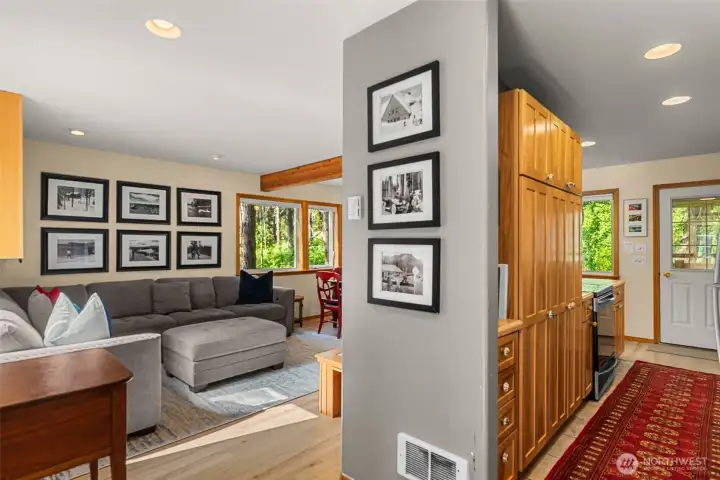 Large living room ~ Open to the kitchen and dining room