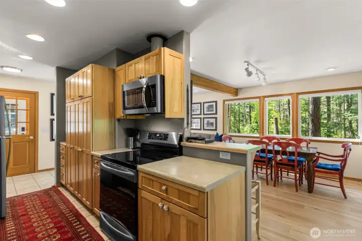 Cabinet Storage ~ Kitchen open to dining