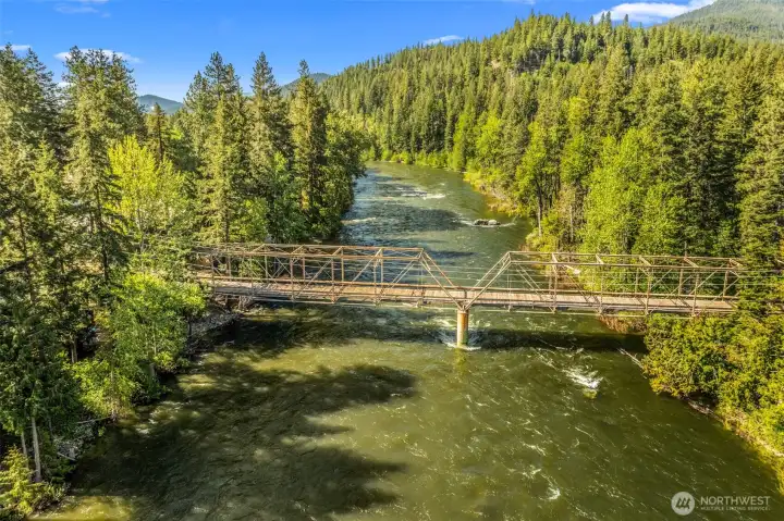 Footbridge & the Swimming Rock