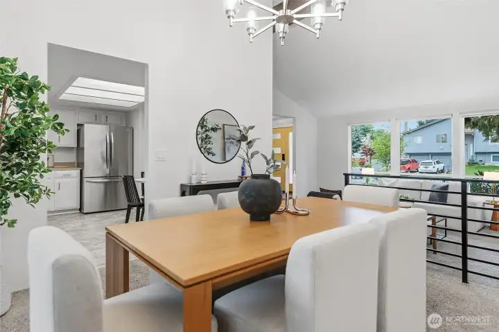 Dining Room with access to deck and backyard.