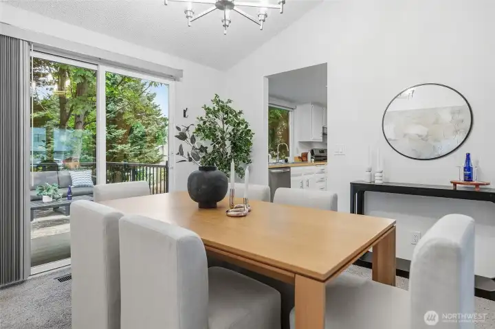 Open dining room.
