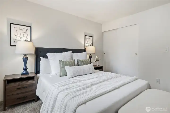 Large bedroom on upper level.