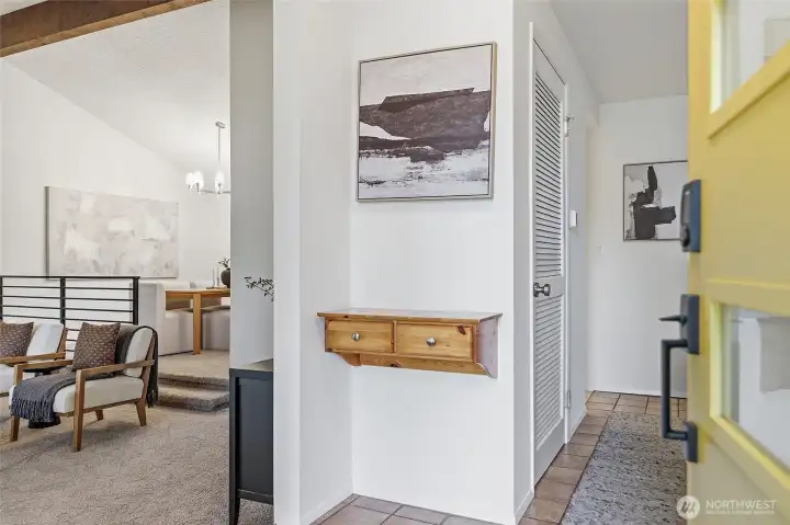 Entry way - open floor plan.