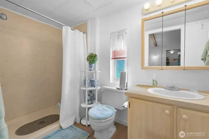 Primary Bath with step in shower!