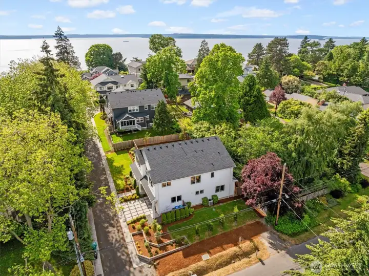 Aerial photo looking west. Just a hop skip and jump to Puget Sound. Sought after Broadview neighborhood.