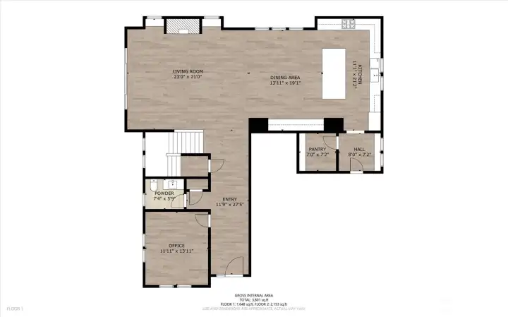 Floor plan main level. Wonderful floor plan with seamless flow throughout! Large gracious rooms. 3,880 square feet on TWO LEVELS. NOT TWO STORYS WITH A BASEMENT. NOT 3 STORIES. This home is 2 STORIES!!! So wonderful large footprint with great flow throughout!!! Most new construction is 3 stories or 2 stories with a basement! Not this home. This home is GREAT!!!!