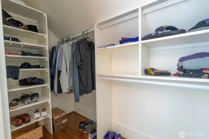 En-suite closet.