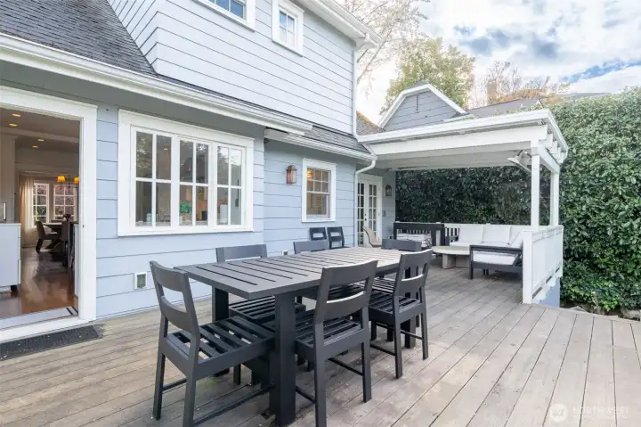 Enjoy entertaining on this large and private deck!