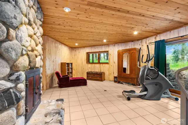Bottom Floor - Daylight basement with slider outside