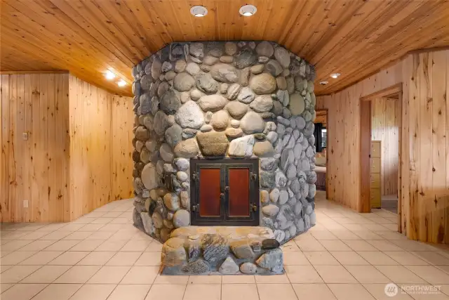 Bottom Floor Fireplace
