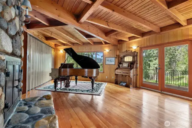 Main Floor Living Area with River views