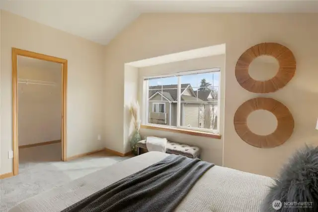 You will love the oversized walk-in closet.