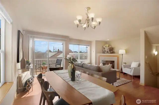 Fabulous southern exposure provides both beautiful territorial views and fabulous natural light throughout the day!