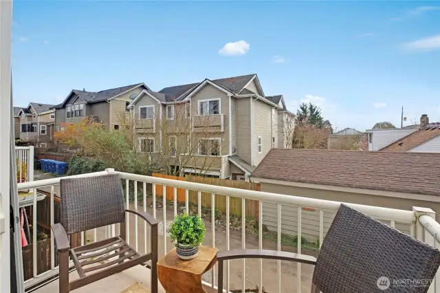 Beautiful territorial views off of the second-level deck.