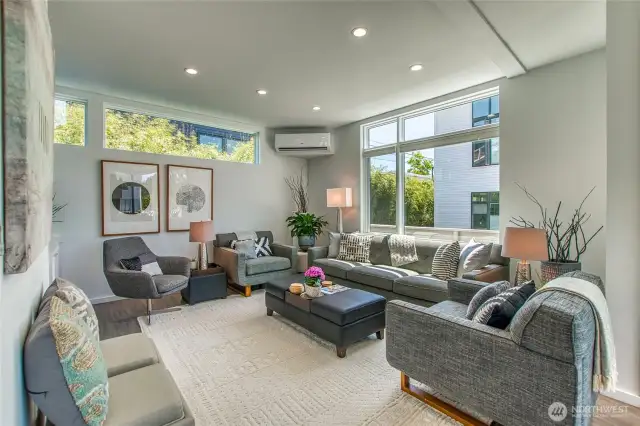 The design is clean and contemporary, making for a popular Eastsound vacation destination.