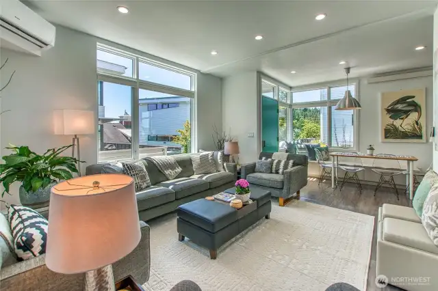 The main level is an open floorplan.