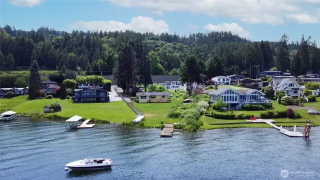 House view from lake