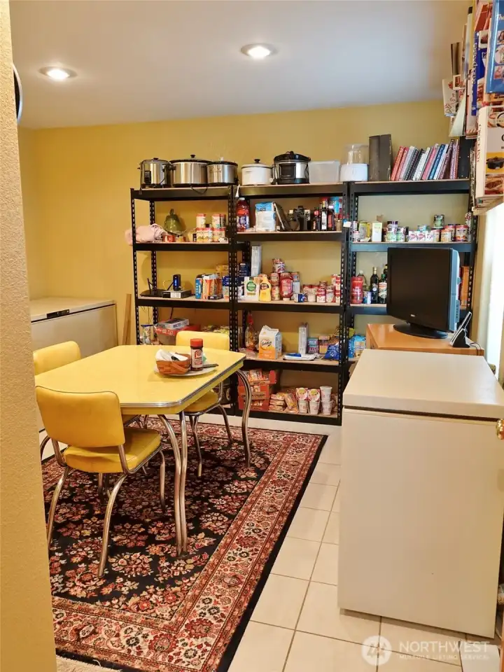 Downstairs Bedroom (used as a pantry room).