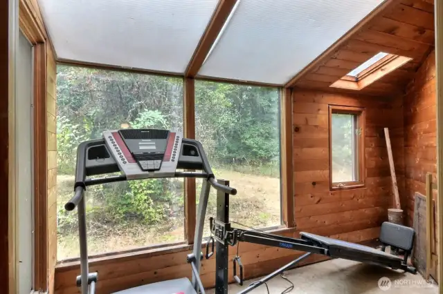 Sunroom off of the dining area