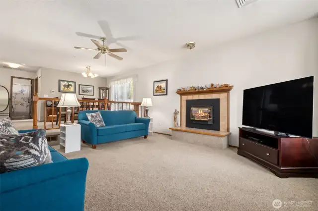 Stepping in through the front door into the living room