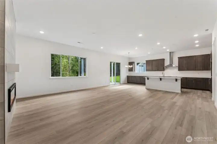 ***Actual Home*** Great room looking back into the Kitchen