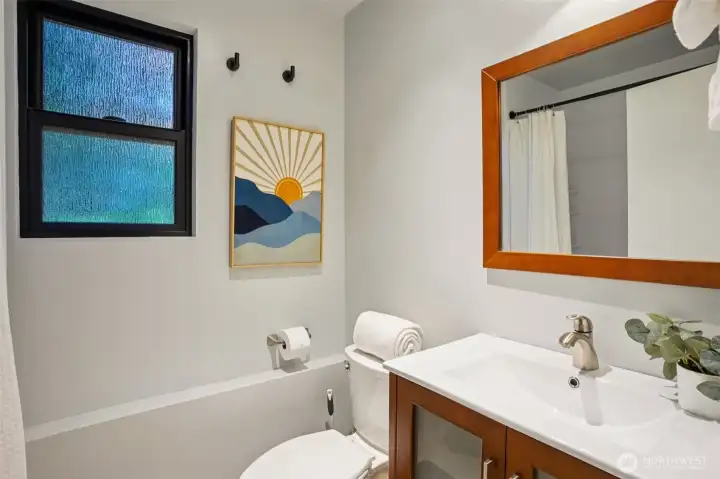Lower level full bathroom