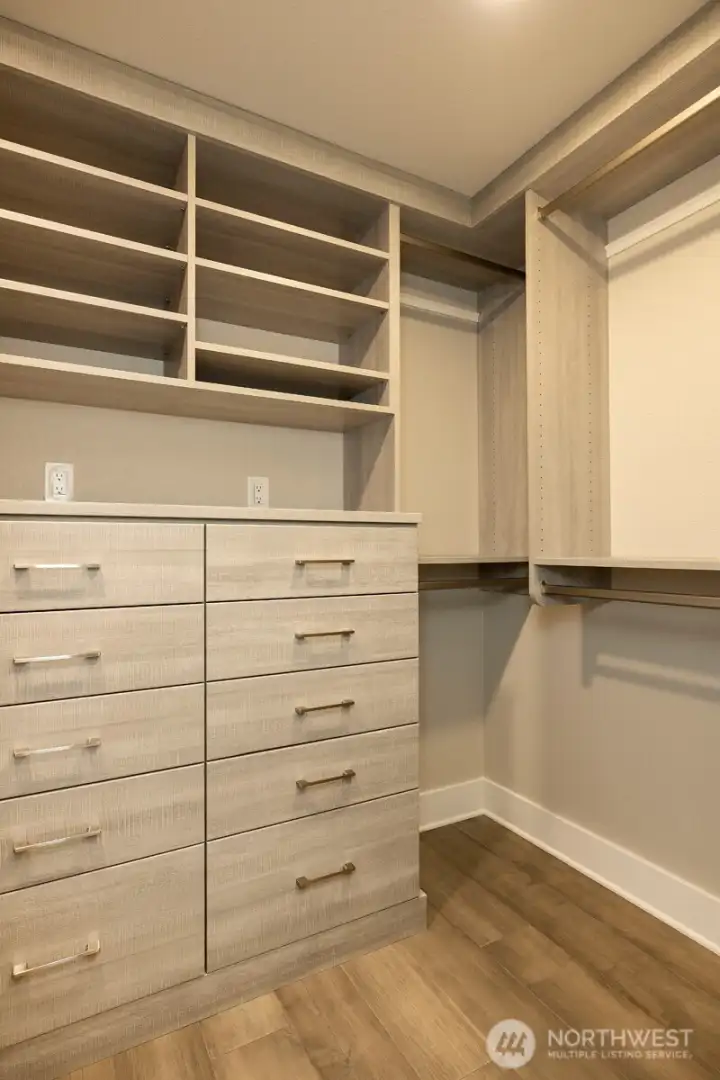 Custom closet off of primary.