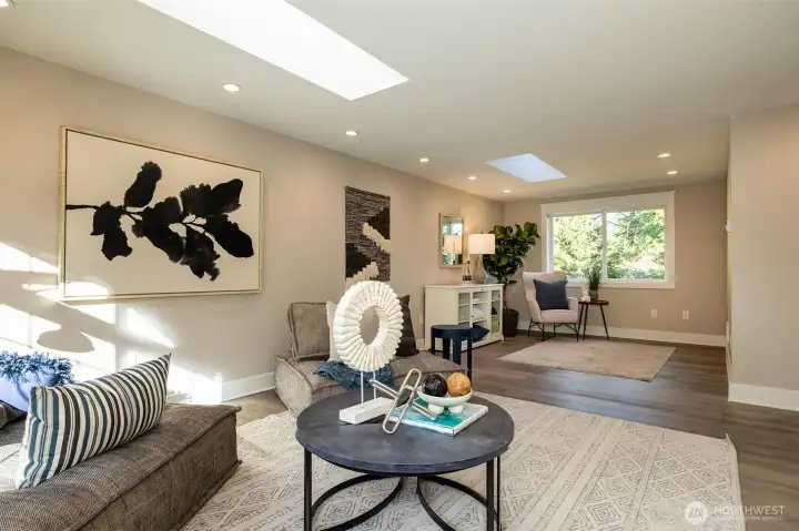 Extra large rec room upstairs