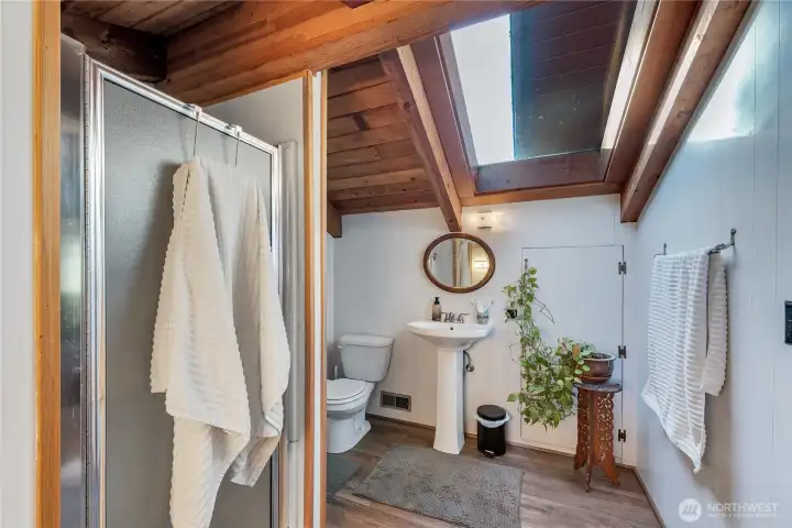 Primary bathroom upstairs