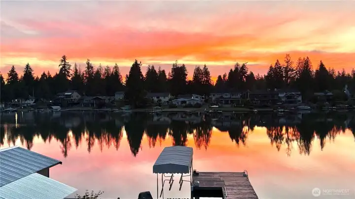 Sunset from back deck