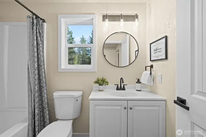 Modern fresh new bathroom. 2nd bathroom