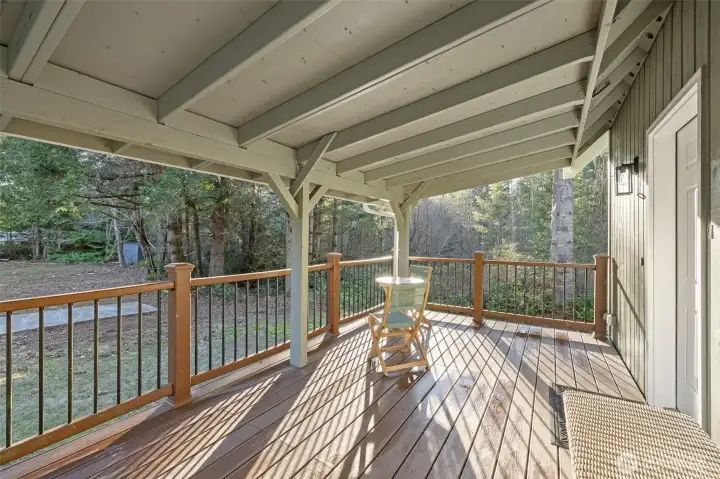 Sunny porch great for entertaining/relaxing