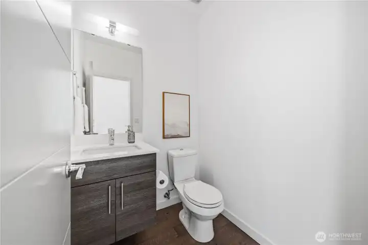 1/2 bath on main floor
