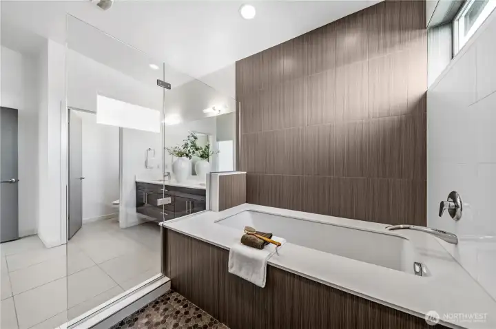 Rain Shower and Massive Tub