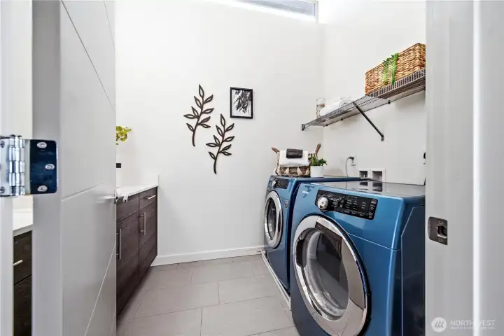 Laundry on Upper level