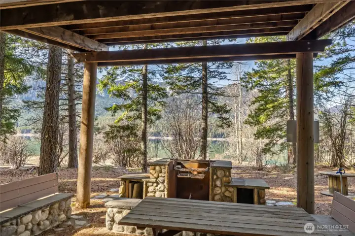 Enjoy the view from the community picnic area