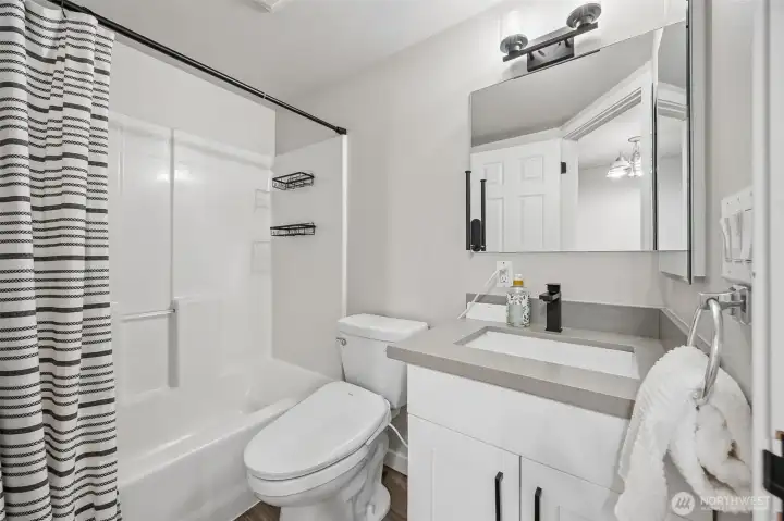 lower level full bathroom