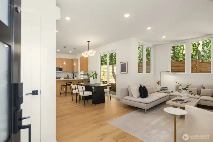 Spacious open floor plan