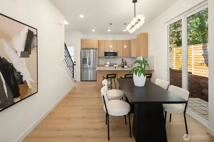Plenty of space for dining table