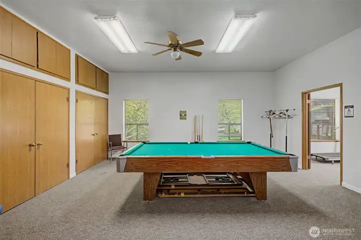 Pool table.