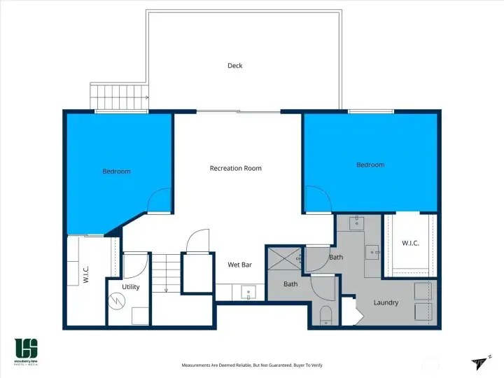 Lower level floor plan