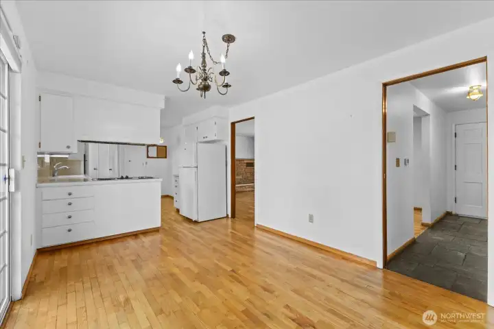 Dining Room is huge. Prior owner entertained dozens of people in this space