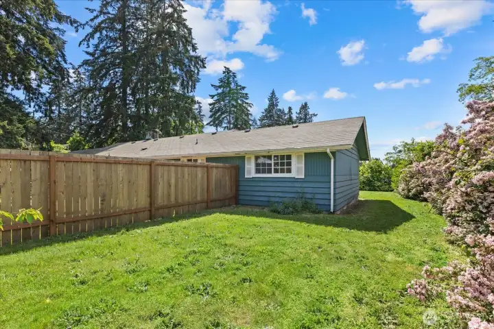 Yes this is part of the yard as well. Could easily turn this into a garden area or other fenced play area.